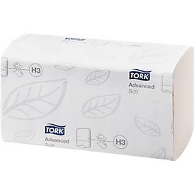 Papierhandtücher Advanced TORK®, Zick-Zack-Falzung, 2-lagig, 3750 Blatt, hochweiß