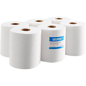Papierhandtücher WIPEX® 3473, 2-lagig, saugstark, 100 % Zellstoff, hochweiß, 6 Rollen mit jeweils 450 Blatt