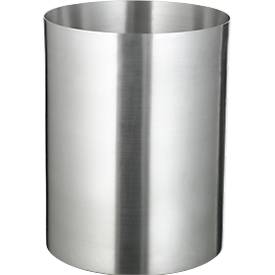 Papierkorb, Aluminium, 13 l, ohne Löschdeckel