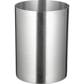 Papierkorb aus Aluminium, selbstlöschend, 13 oder 20 Liter, mit u. ohne Löschdeckel