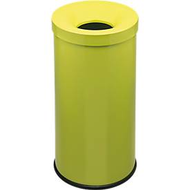 Papierkorb Cocorito, feuerfest, Inhalt 50 Liter, mit Deckel