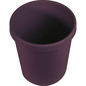 Papierkorb Helit The Green German, Volumen 18 l, umlaufender Griffrand, Recyclingkunststoff, rot