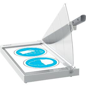 Papierschneider Leitz Precision Office A3, bis A3, bis 15 Blatt, beleuchtete Schneidkante, Ableselineal, Klingenschutz, Edelstahl und Glas