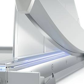 Papierschneider Leitz Precision Office A3, bis A3, bis 15 Blatt, beleuchtete Schneidkante, Ableselineal, Klingenschutz, Edelstahl und Glas