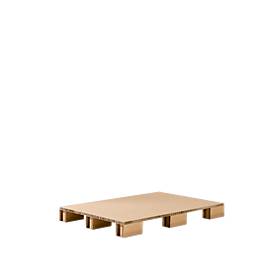 Papierwabenpalette, Variante Vierwegepalette + Doppel-U-Profil, L 1200 x B 800 mm, bis 1000 kg, unterfahr- & recycelbar