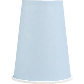 Pappbecher ProNappe, Inhalt 0,2 l, besonders stabil, ohne Kunststoffzusätze, Ø 75 x H 175 mm, recycelbarer FSC®-Karton, himmelblau, 60 Stück