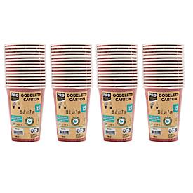 Pappbecher ProNappe, Inhalt 0,2 l, besonders stabil, ohne Kunststoffzusätze, Ø 75 x H 175 mm, recycelbarer FSC®-Karton, rot, 60 Stück