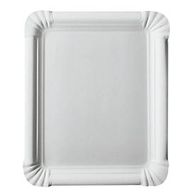 Pappteller Papstar Pure, Einweg, eckig, 165 x 200 mm, lebensmittelecht, FSC®-zertifiziert & kompostierbar, weiß, 2 x 250 Stück