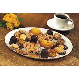 Pappteller Papstar Pure, Einweg, rund, Ø 290 mm, lebensmittelecht, FSC®-zertifiziert & kompostierbar, weiß, 2 x 100 Stück