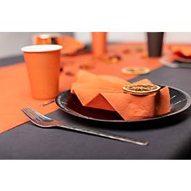 Pappteller ProNappe, besonders stabil, fettundurchlässig, ohne Kunststoffzusätze, Ø 230 x H 30 mm, recycelbarer FSC®-Karton, schwarz, 20 Stück