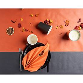 Pappteller ProNappe, besonders stabil, fettundurchlässig, ohne Kunststoffzusätze, Ø 230 x H 30 mm, recycelbarer FSC®-Karton, schwarz, 20 Stück