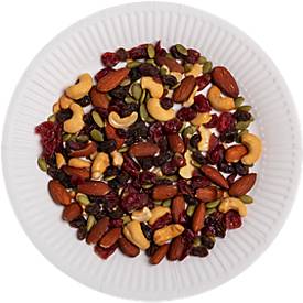 Pappteller ProNappe, besonders stabil, fettundurchlässig, ohne Kunststoffzusätze, Ø 230 x H 30 mm, recycelbarer FSC®-Karton, weiß, 20 Stück