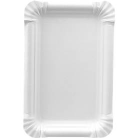 Pappteller, weiß, 130 x 200 mm, 250 St.