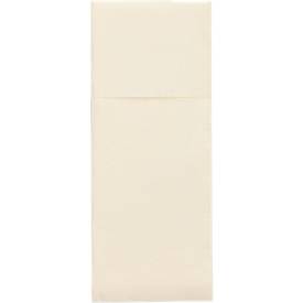Papstar Bestecktaschen Royal Collection, integrierte Besteckfalz, B 200 x H 82,5 mm, FSC®-zertifiziert, Premium-Tissue, champagnerfarben, 6 x 50 Stück