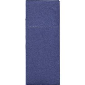 Papstar Bestecktaschen Royal Collection, integrierte Besteckfalz, B 200 x H 82,5 mm, FSC®-zertifiziert, Premium-Tissue, dunkelblau, 6 x 50 Stück