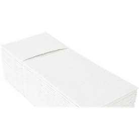 Papstar Bestecktaschen Royal Collection, integrierte Besteckfalz, B 200 x H 82,5 mm, FSC®-zertifiziert, Premium-Tissue, weiß, 6 x 50 Stück