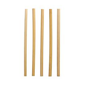 Papstar Schilf-Trinkhalme natur 20 cm, Ø 7 mm, aus nachwachsenden Rohstoffen, bis 80 °C, 100er Pack