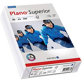 Papyrus Plano® Superior,  format format A5, 80 g/m², blanc élevé, 1 boîte = 10 x 500 feuilles