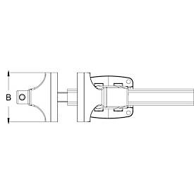 Parallel-Schraubstock mit Drehteller, 120 mm