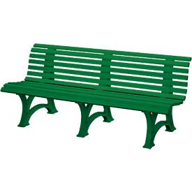Parkbank, 4-Sitzer, L 2000 mm, grün
