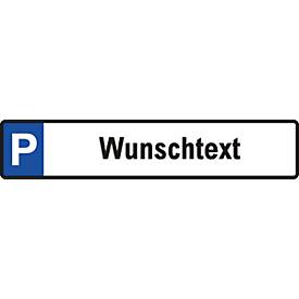 Image of Parkplatz-Reservierungsschild mit Wunschtext (Alu-Dibond)