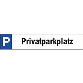 Parkplatzschild aus Alu-Paneel