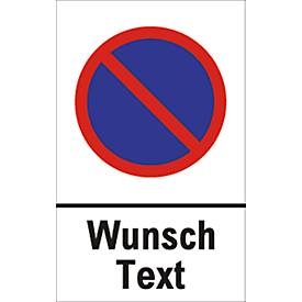 Image of Parkverbot-Schild mit Wunschtext (Alu-Dibond)