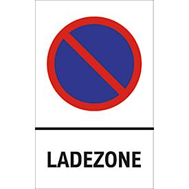 Parkverbot-Schilder, Ladezone