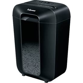 Partikel Aktenvernichter Fellowes Powershred® LX70, Auffangbehälter, P-4, Partikelschnitt, schwarz