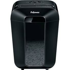 Partikel Aktenvernichter Fellowes Powershred® LX70, Auffangbehälter, P-4, Partikelschnitt, schwarz