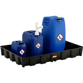 PE-Auffangwanne 120HD, aus Polyethylen, 100 % recycelbar, ohne PE-Rost