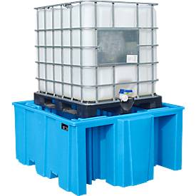 PE-Auffangwanne Bauer Typ WP, mit Auflagefläche, IBC, Variante WP 1/11