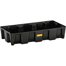 PE-Auffangwanne HD, aus Polyethylen, 100 % recycelbar, mit oder ohne PE-Rost nutzbar