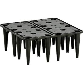 PE-Rost für PE-Auffangwannen HD, aus Polyethylen, 100 % recycelbar, stapelbar