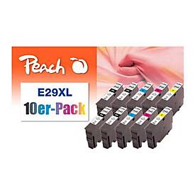 Image of Peach Combi-Pack E29XL - 10er-Pack - Schwarz, Gelb, Cyan, Magenta - wiederaufbereitet - Tintenpatrone (Alternative zu: Epson 29XL)