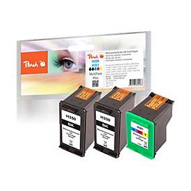 Image of Peach Multi Pack Plus - 3er-Pack - Schwarz, Farbe (Cyan, Magenta, Gelb) - wiederaufbereitet - Tintenpatrone (Alternative zu: HP 350, HP 351)