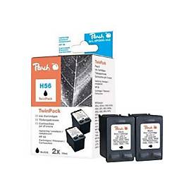 Image of Peach TwinPack H56 - 2er-Pack - Schwarz - Tintenpatrone (Alternative zu: HP 56)