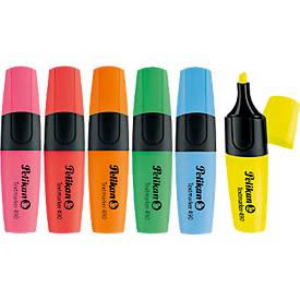 Pelikan Textmarker 490, 6er-Set, sortiert