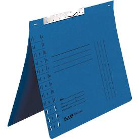 Pendelhefter Falken, Format A4, für bis zu 200 Blatt, Schlitzstanzung, Behördenheftung, Recycling-Karton, blau, 50 Stück