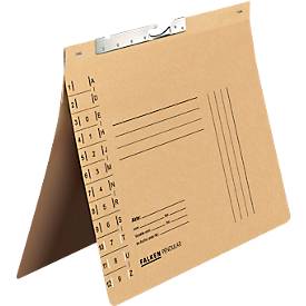 Pendelhefter Falken, Format A4, für bis zu 200 Blatt, Schlitzstanzung, Behördenheftung, Recycling-Karton, elfenbein, 50 Stück