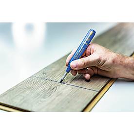 Permanentmarker Pica BIG Ink Marker XL, für glatte & trockene Oberflächen, Spezial-Schreibspitze, wisch- & wasserfest, Schreibfarbe blau