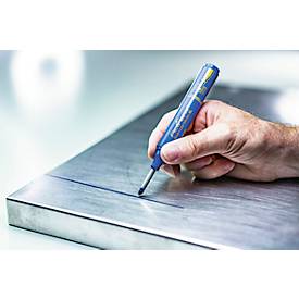 Permanentmarker Pica BIG Ink Marker XL, für glatte & trockene Oberflächen, Spezial-Schreibspitze, wisch- & wasserfest, Schreibfarbe blau