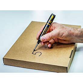 Permanentmarker Pica BIG Ink Marker XL, für glatte & trockene Oberflächen, Spezial-Schreibspitze, wisch- & wasserfest, Schreibfarbe schwarz