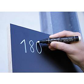 Permanentmarker Pica INSTANT-WHITE, weiß, wasserfest, 10 Stück mit Strichstärken von 1-4 mm