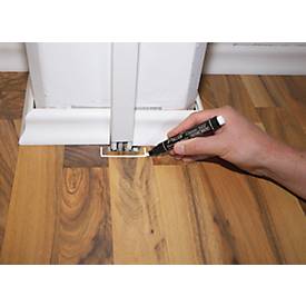 Permanentmarker Pica INSTANT-WHITE, weiß, wasserfest, 10 Stück mit Strichstärken von 1-4 mm