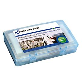 Pflastersortiment First Aid Only, 100-teilig, für Gastronomie und Gewerbe, in wiederverschließbarer Box