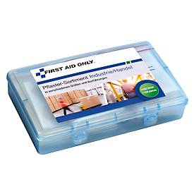 Pflastersortiment First Aid Only, 100-teilig, für Industrie und Handel, in wiederverschließbarer Box