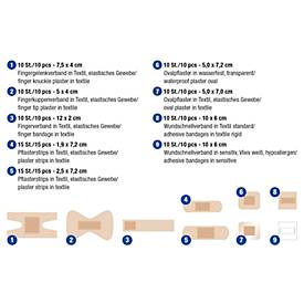Pflastersortiment First Aid Only, 100-teilig, für Industrie und Handel, in wiederverschließbarer Box