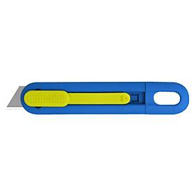 PHC Sicherheitsmesser Volo™, für Links-/Rechtshänder, Auto-Klingenrückzug, Umhängeöse, Kunststoff, blau-gelb