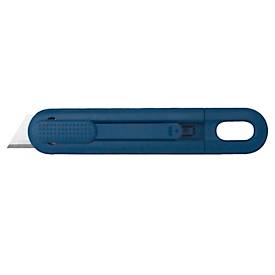PHC Sicherheitsmesser Volo™ MD, für Links-/Rechtshänder, metalldetektierbar, Auto-Klingenrückzug, Umhängeöse, Kunststoff, dunkelblau